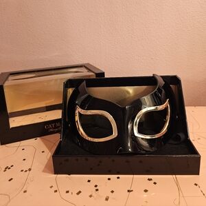 Honey Birdette Black and Gold Cat Mask